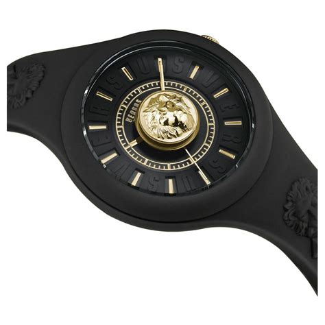 versus versace fire island quartz watch with pouch|Versus Versace Fire Island Lion Silicone Watch, 39mm.